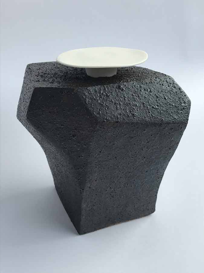 Jacqui Overton, Christchurch Geometric Contrast, Porcelain and stoneware